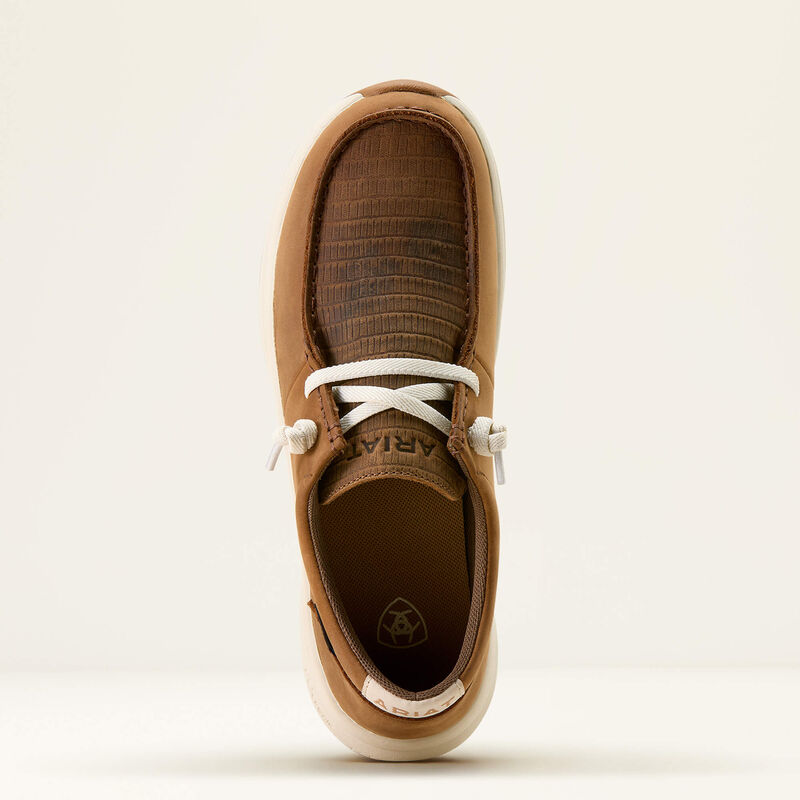 Ariat Women's Buckeye Waterproof Shoe- Coffee Bean/Brown Lizard Emboss - Irvine Tack & Western Wear