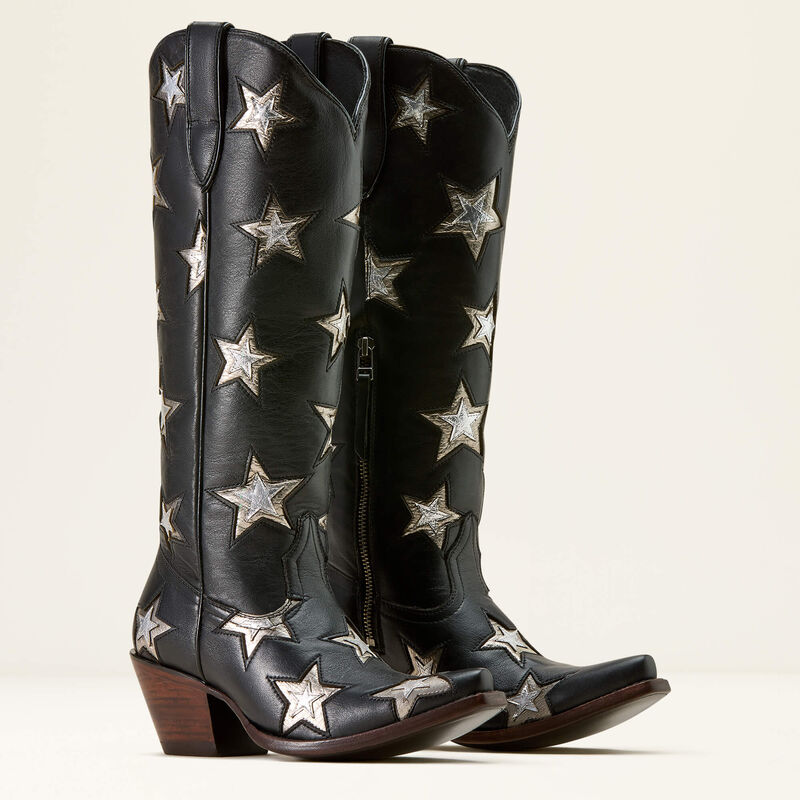 Ariat Women's Casanova Star X Toe Western Boot- Inkwell Black - Irvine Tack & Western Wear