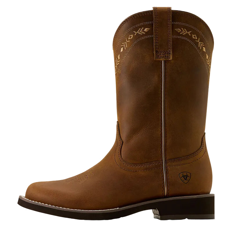 Ariat Women's Kearney Round Toe Western  Boot - Distressed Brown