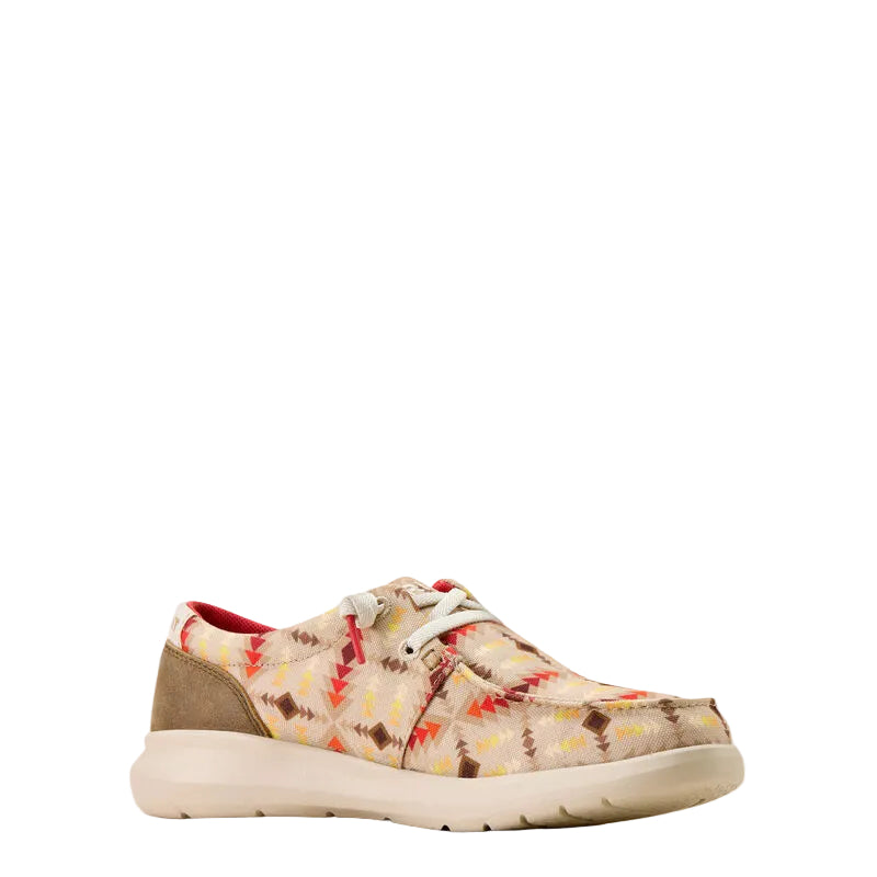 Ariat Womens Hilo Shoes - Sunset Print Brown Bomber