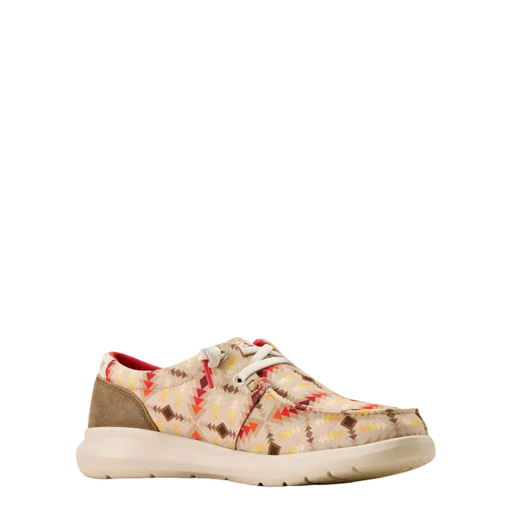 Ariat Womens Hilo Shoes - Sunset Print Brown Bomber