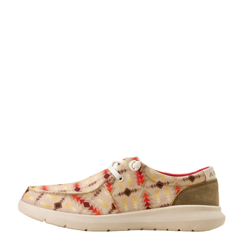 Ariat Womens Hilo Shoes - Sunset Print Brown Bomber
