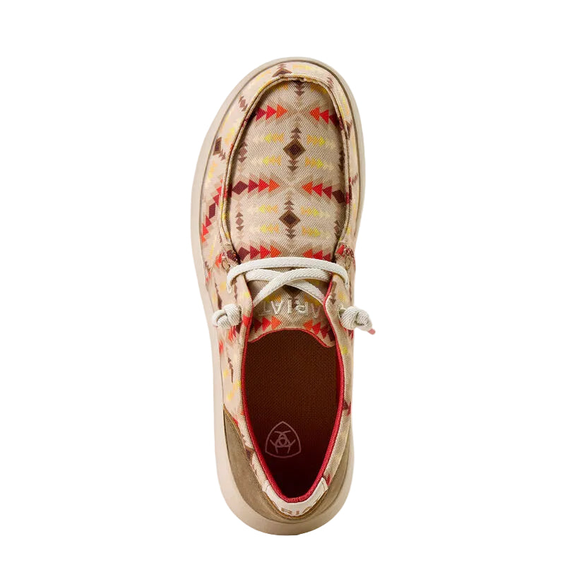 Ariat Womens Hilo Shoes - Sunset Print Brown Bomber