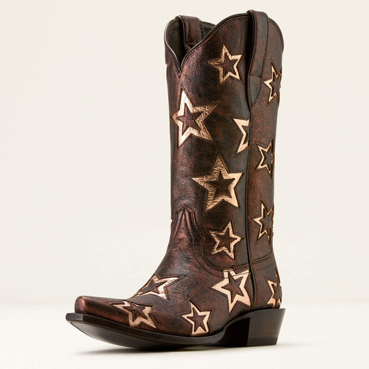Ariat Women's Hazen Star X Toe Western Boot- Bronze Dream