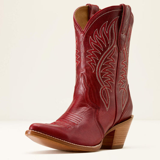 Ariat Women's Julietta J Toe Western Boot- Red Alert