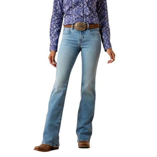 Ariat Women's Perfect Rise Revel Vilma Ultra stretch Boot Cut Jeans - Sausalito