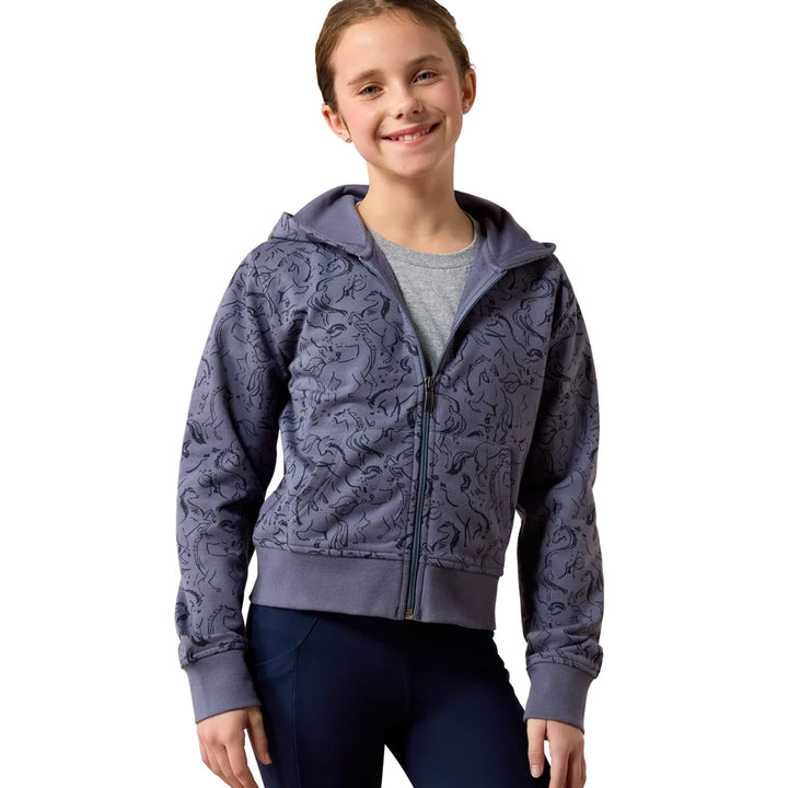 Ariat Youth Spiffy Full Zip - Grisaille Horsin&