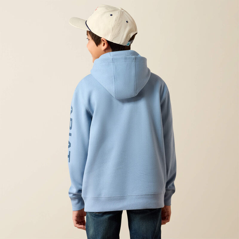 Ariat Youth Logo Hoodie - Light Denim