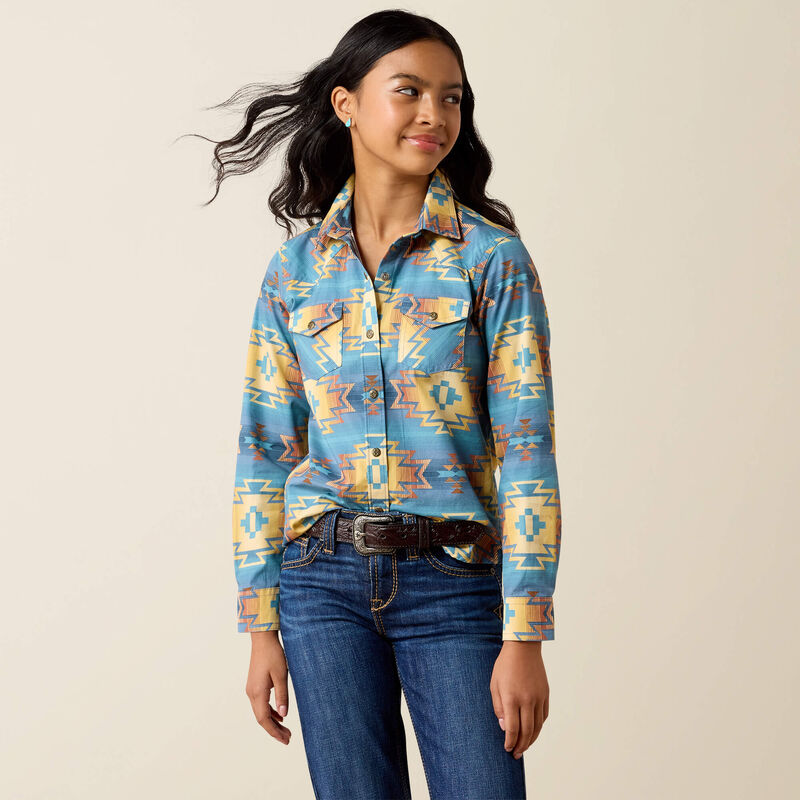 Ariat Youth Canyon Call Western Snap Shirt - Sonoma Southwest Lakeside