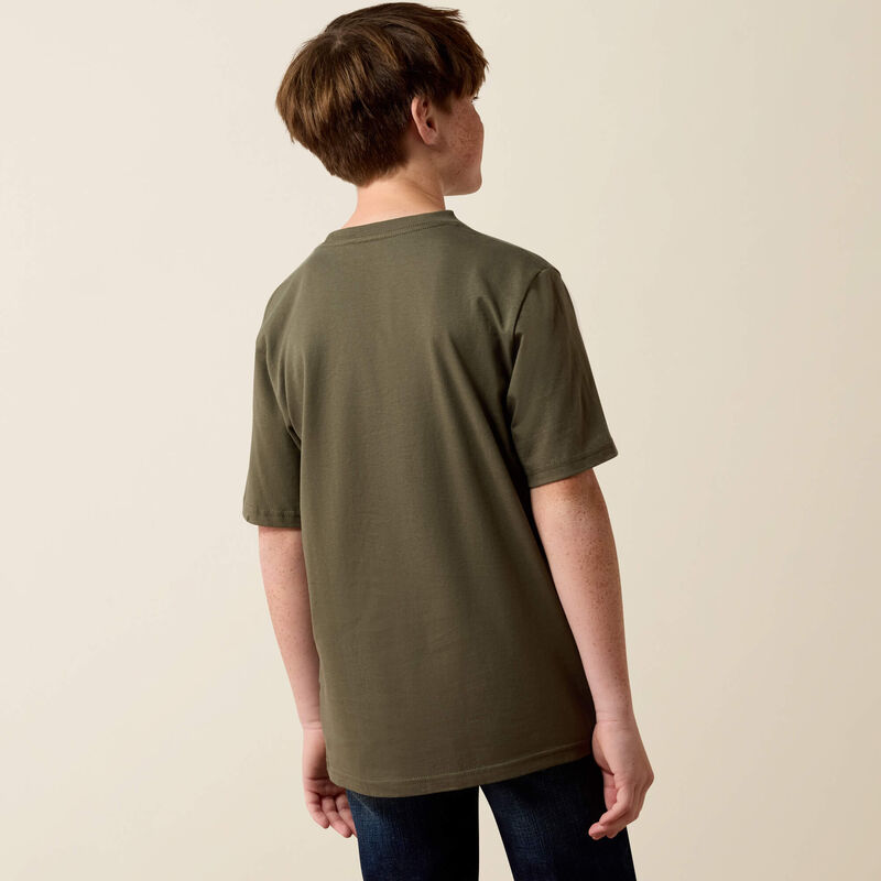 Ariat Youth Wild Creek Camo T-Shirt - Army Green