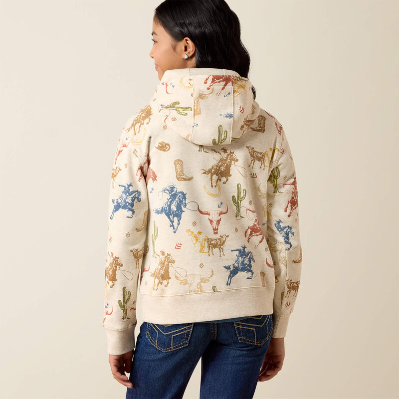 Ariat Youth Ranch Tale Hoodie - Desert Run Toile