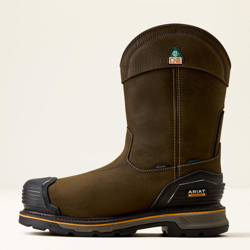 Ariat Men's Stump Jumper Pull On CSA Waterproof Insulated Composite Toe Work Boot- Iron Coffee