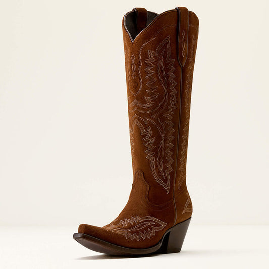 Ariat Women's Casanova Western Boot - Oiled Tan Suede