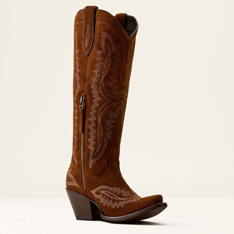 Ariat Women's Casanova Western Boot - Oiled Tan Suede