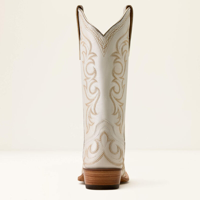 Ariat Women's Hazem X Toe Western Boot- Ivory Pearl
