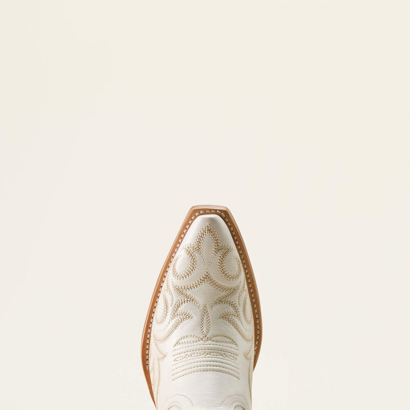 Ariat Women's Hazem X Toe Western Boot- Ivory Pearl