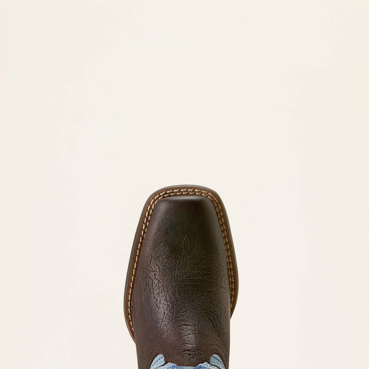 Ariat Youth Futurity Fort Worth Cutter Toe Western Boot- Bruin Brown