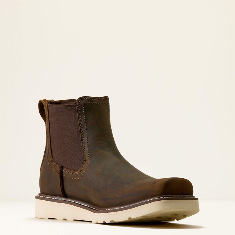 Ariat Men's Recon Rambler Square Toe Chelsea Boot- Baked Brown