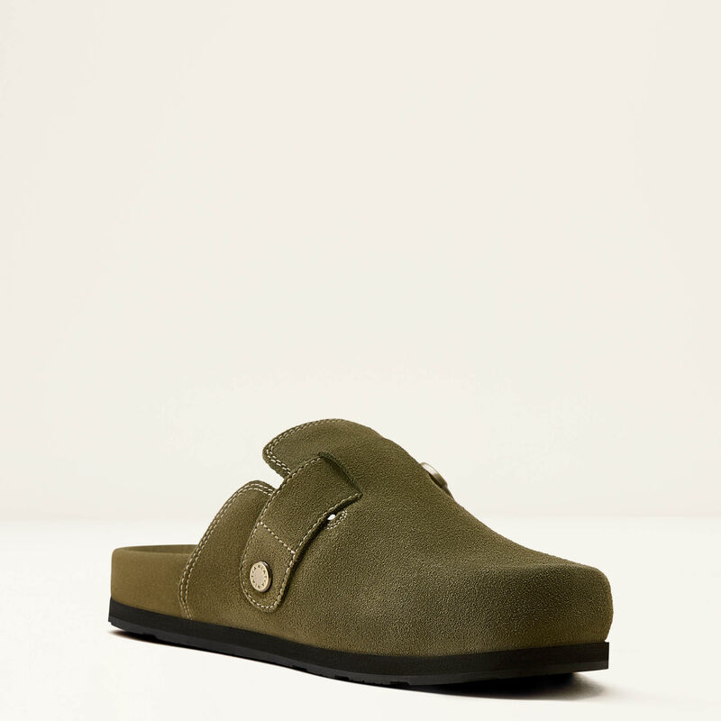 Ariat Women's Hair On Country Mule-Olive Suede