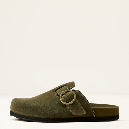 Ariat Women's Hair On Country Mule-Olive Suede