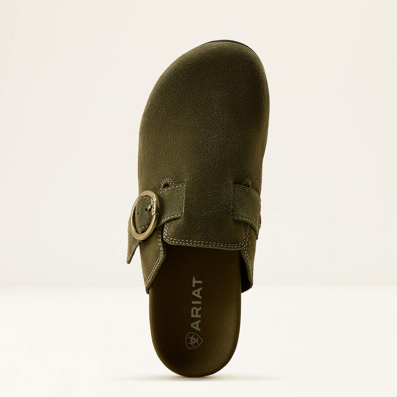 Ariat Women's Hair On Country Mule-Olive Suede