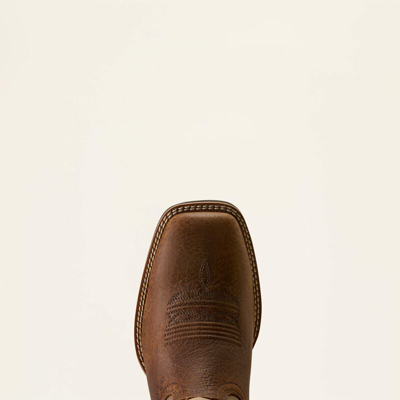 Ariat Men's Driggs Wide Square Toe Cowboy Boot- Toffee Crunch Brown Bomber