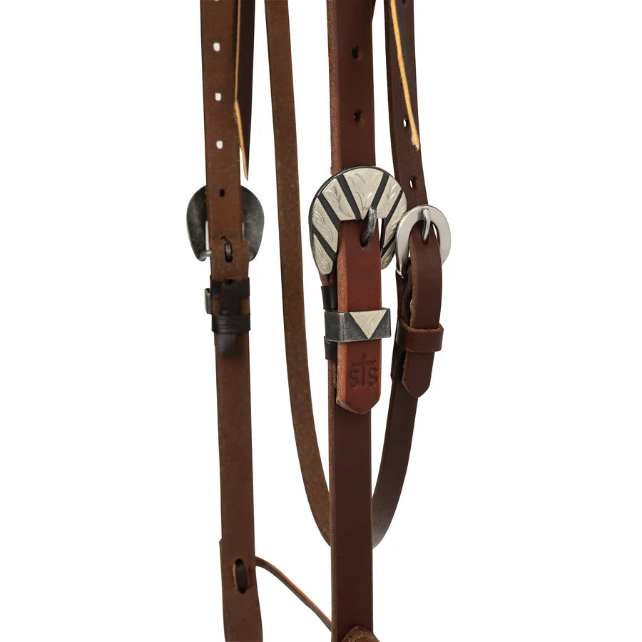 STS Ranch Signature Tack Harness Leather 3/4" Browband Headstall-Rifleman