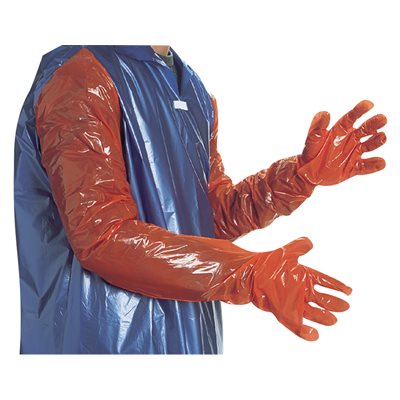 Calving Gloves Orange 92cm-Box 100