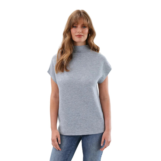 FDJ Women's Ottoman Cap Sleeve Sweater- Multiple Colours