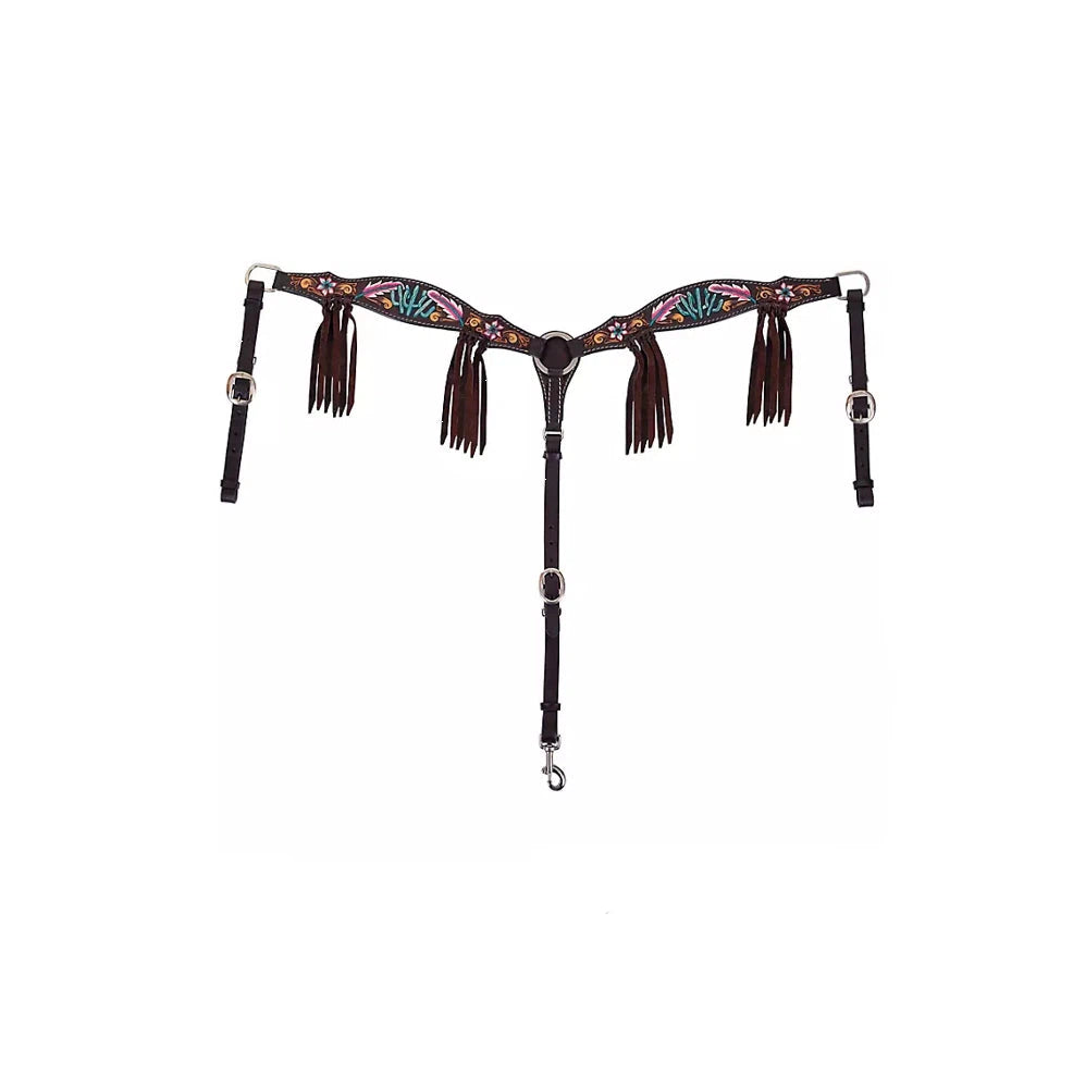 Circle Y Desert Feather Breast Collar