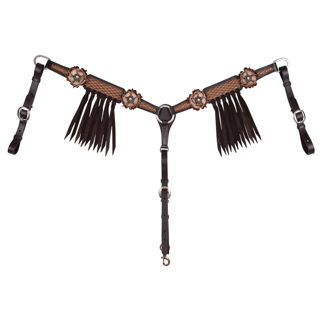 Circle Y Dusty Rose Vintage Breast Collar