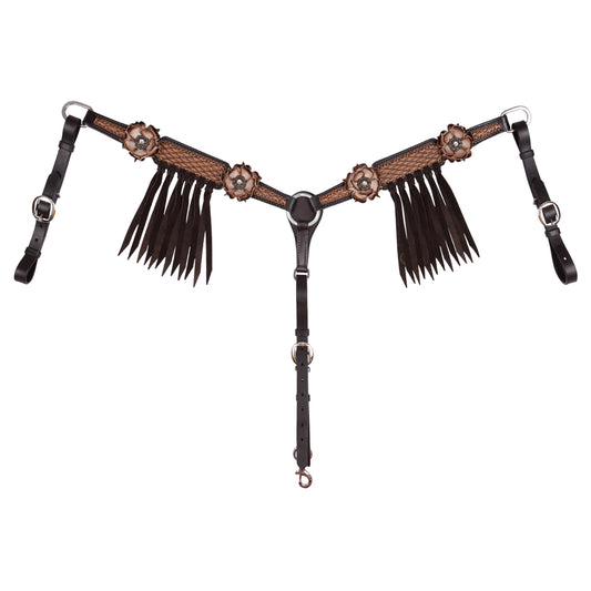 Circle Y Dusty Rose Vintage Breast Collar