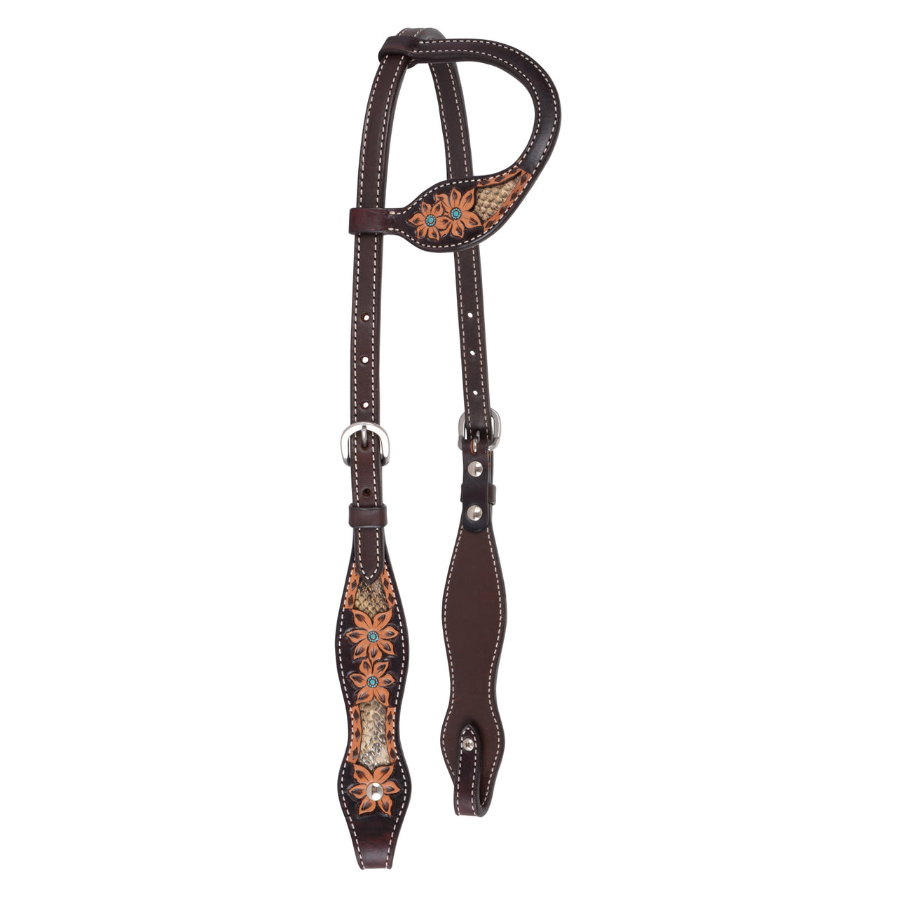Circle Y Dusty Python Pass One Ear Headstall