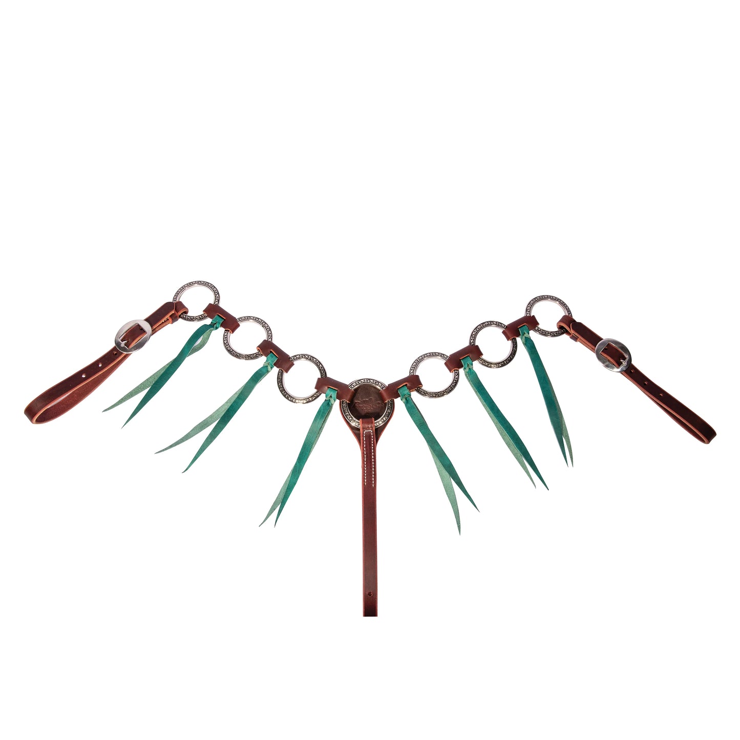 Professional's Choice Pony Breast Collar w Emerald Tassle
