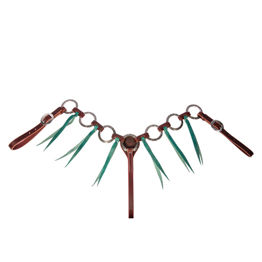 Professional's Choice Pony Breast Collar w Emerald Tassle
