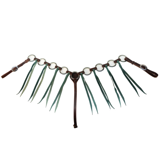 Professional's Choice Ring Breast Collar w Emerald Tassle