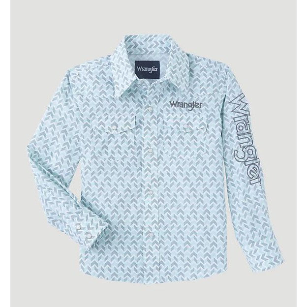 Wrangler Boy's Logo Long Sleeve Shirt -