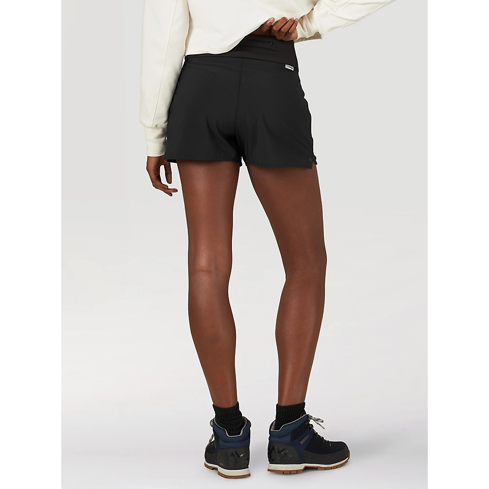 Wrangler Women's ATG Mixed Material Shorts - Black