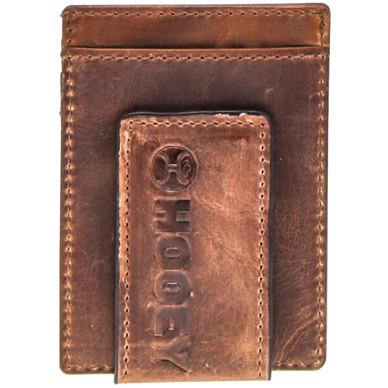 Hooey Men's Hooey 2.0 Money Clip Wallet - Brown w/Black & Turquoise