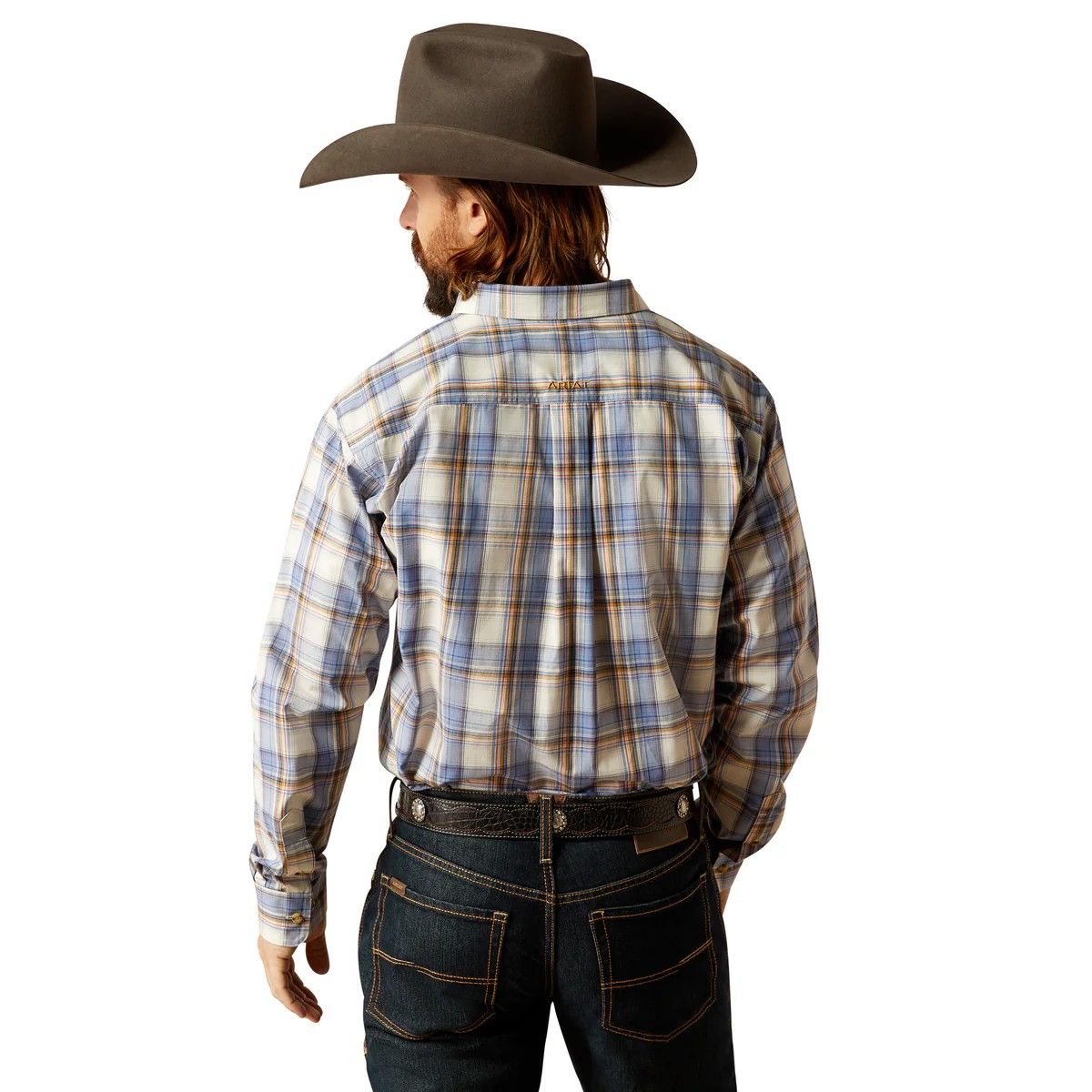 Ariat Men's Pro Series Tristen Classic Fit Long Sleeve Shirt - Blue