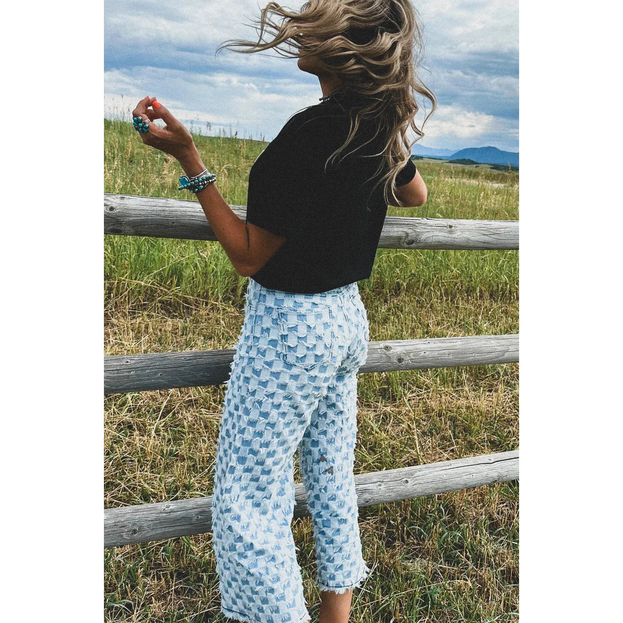 2 Fly Women's Rockin Crop Jeans - Light Wash