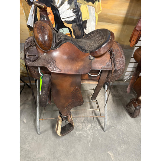 Used 15" Ozark Leather Pro Saddle