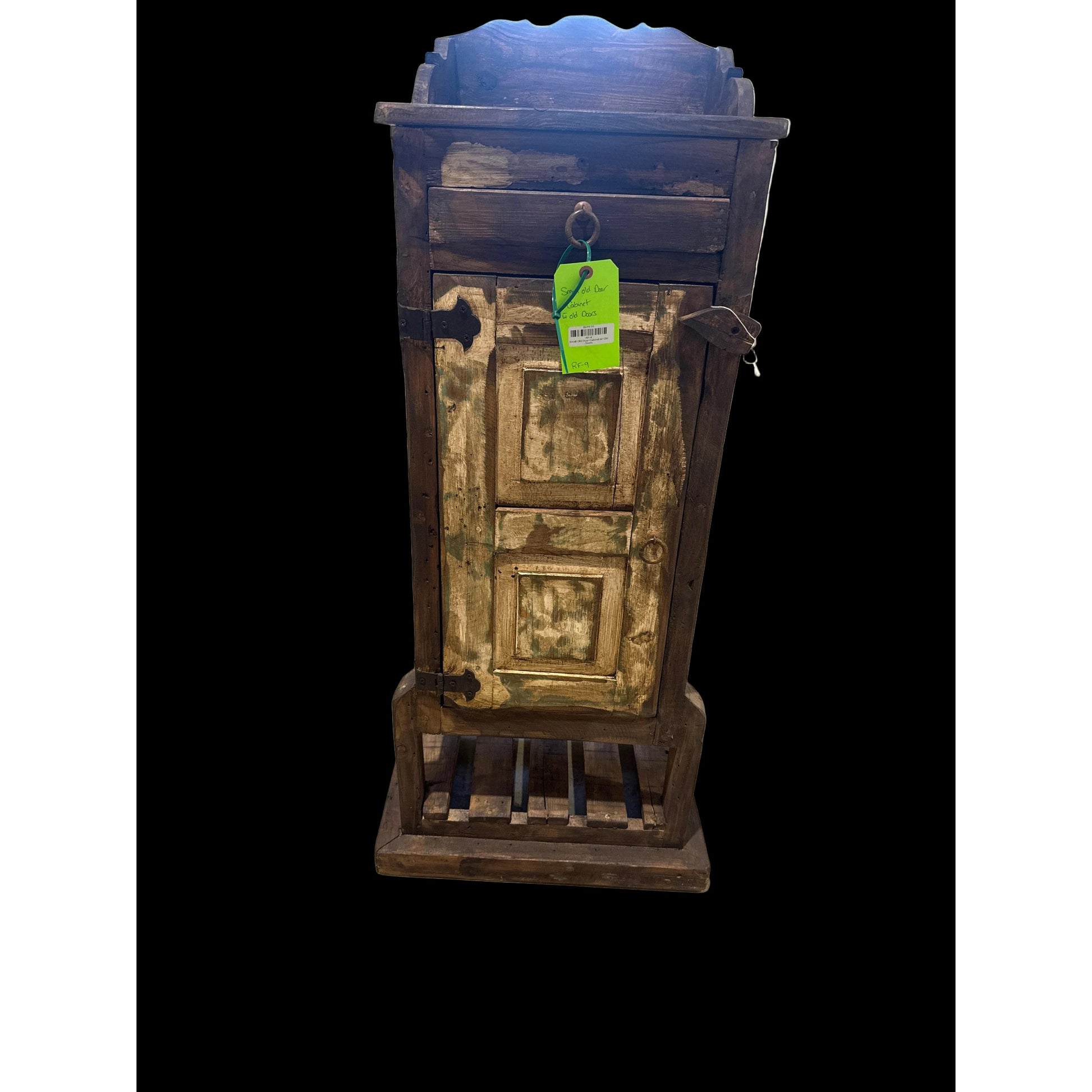Small Old Door Cabinet w/ Old Doors - Irvine Tack & Western Wear