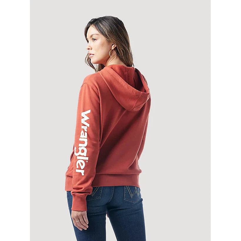 Wrangler Women's Americana Logo Hoodie - Red