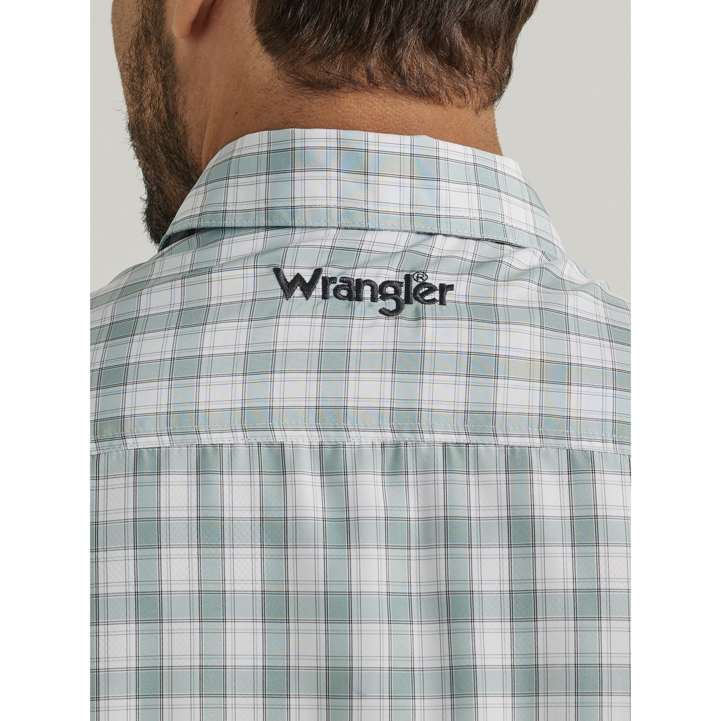 Wrangler Men's Performance Long Sleeve Plaid Shirt - Blue