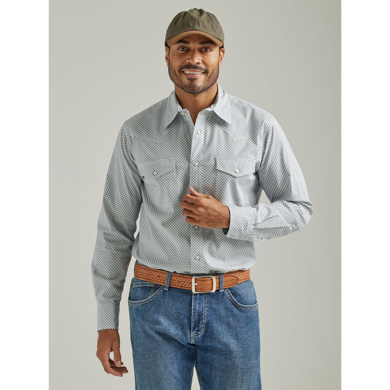 Wrangler Men's 20X Advanced Comfort Long Sleeve Shirt - Teal