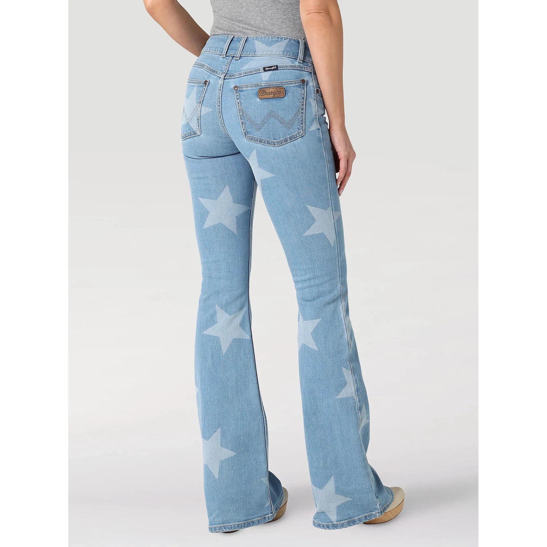 Wrangler bell hot sale bottom jeans womens