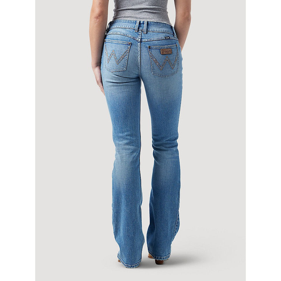 Women's Aztec Inlay Mid-Rise Bootcut Jeans – Skip's Western Outfitters