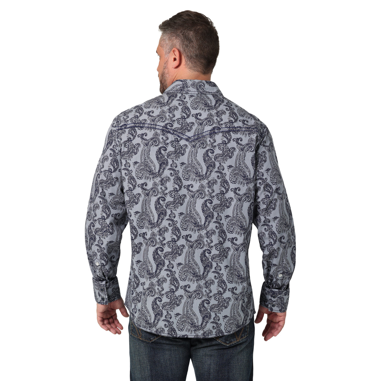 Wrangler Men's Rock 47 Long Sleeve Shirt - Grey