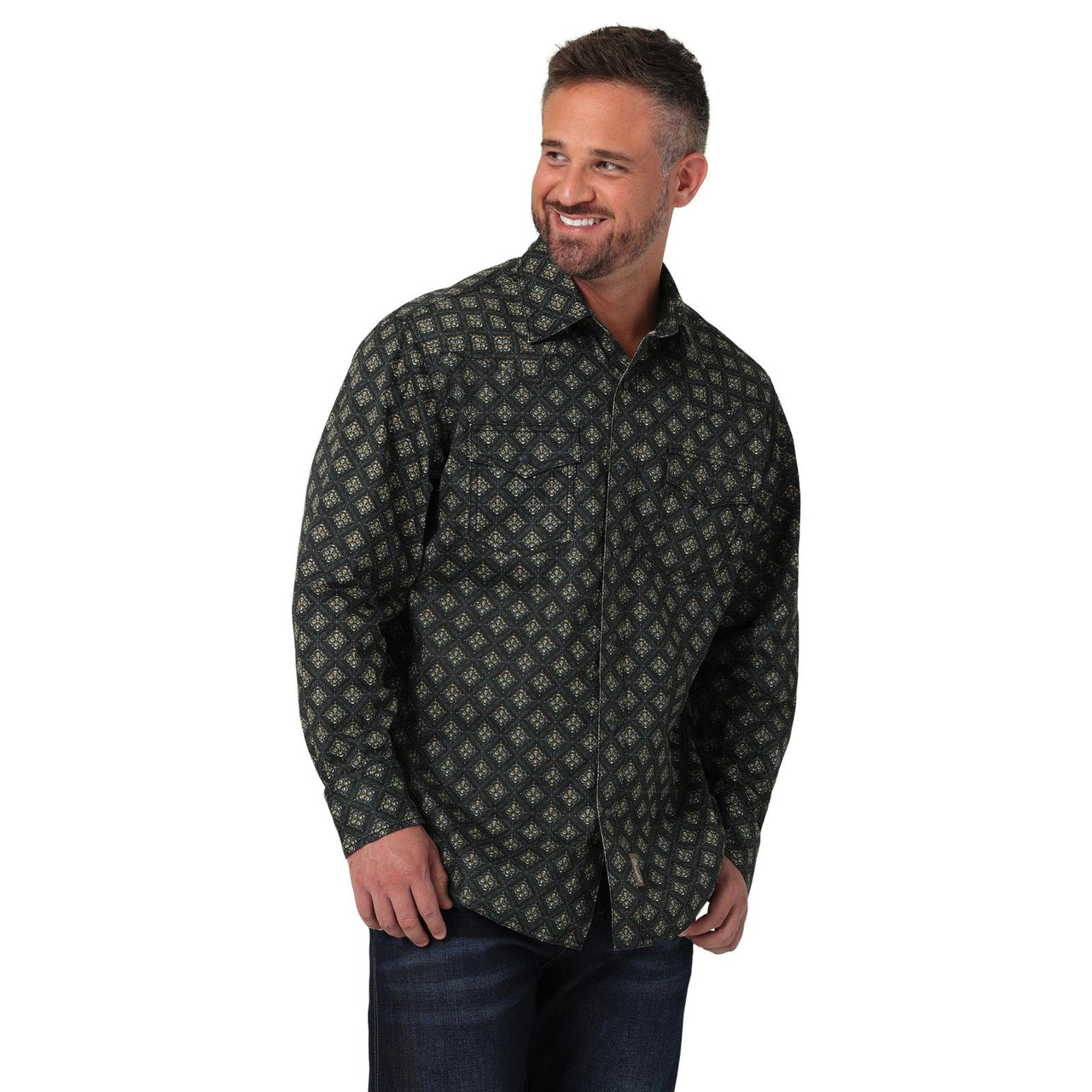 Wrangler Men's Retro Premium Long Sleeve Snap Shirt - Multi